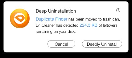 dr.cleaner mac notification